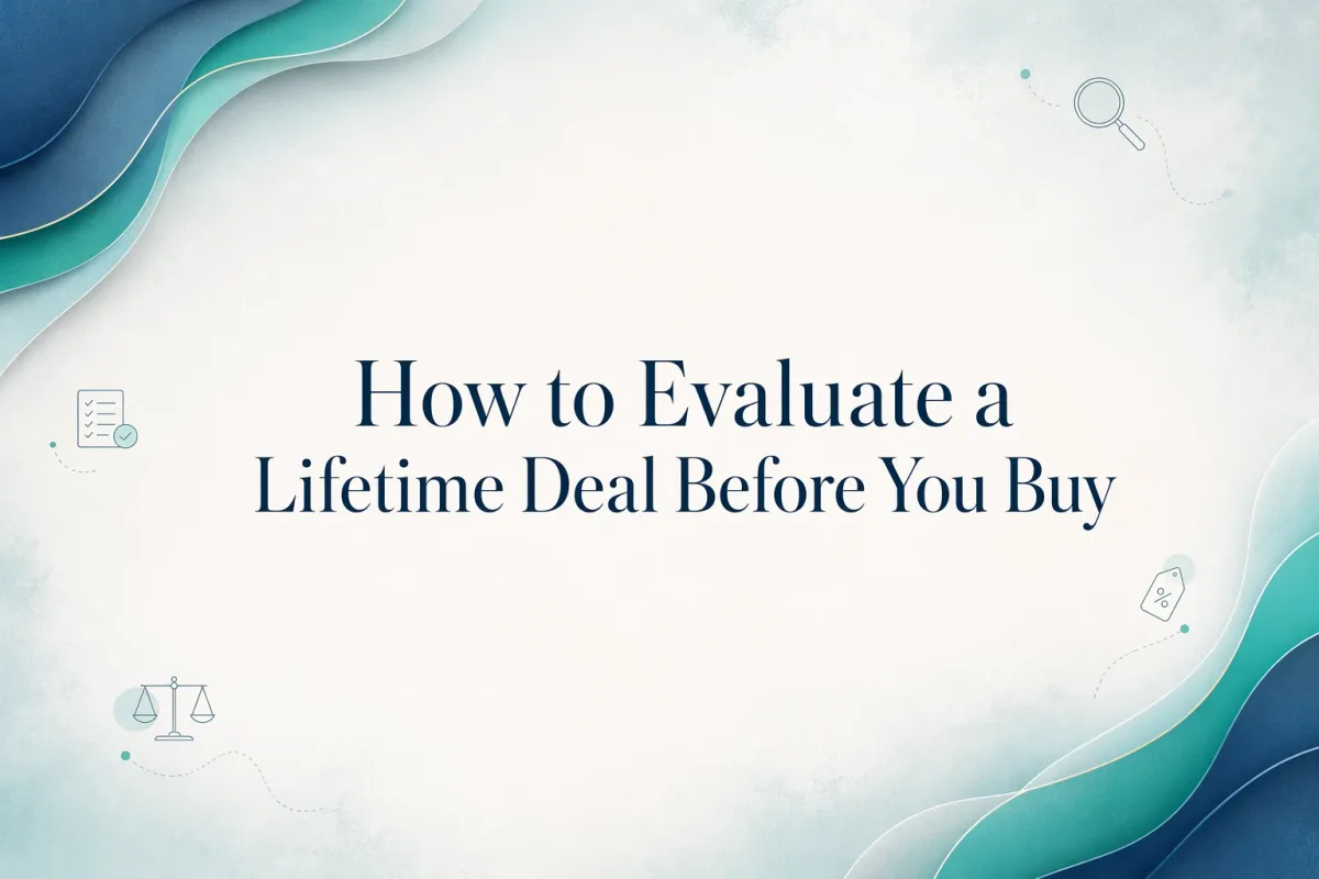 How to Evaluate a Lifetime Deal Before You Buy