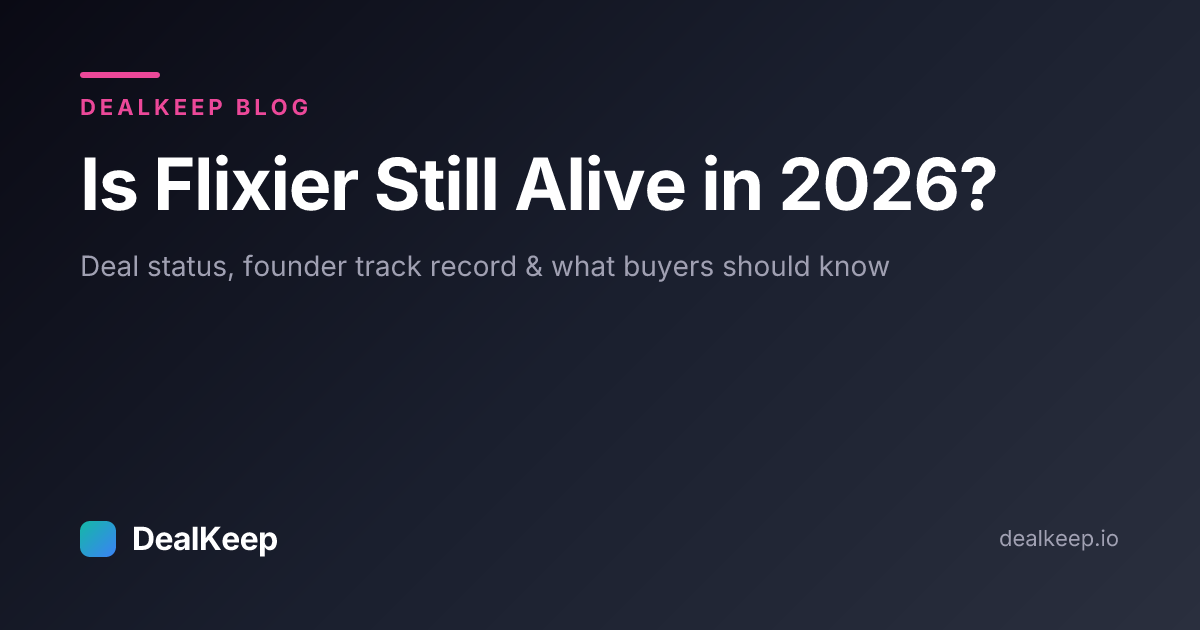 Is Flixier Still Alive in 2026? Deal Status, Founder Track Record & What Buyers Should Know