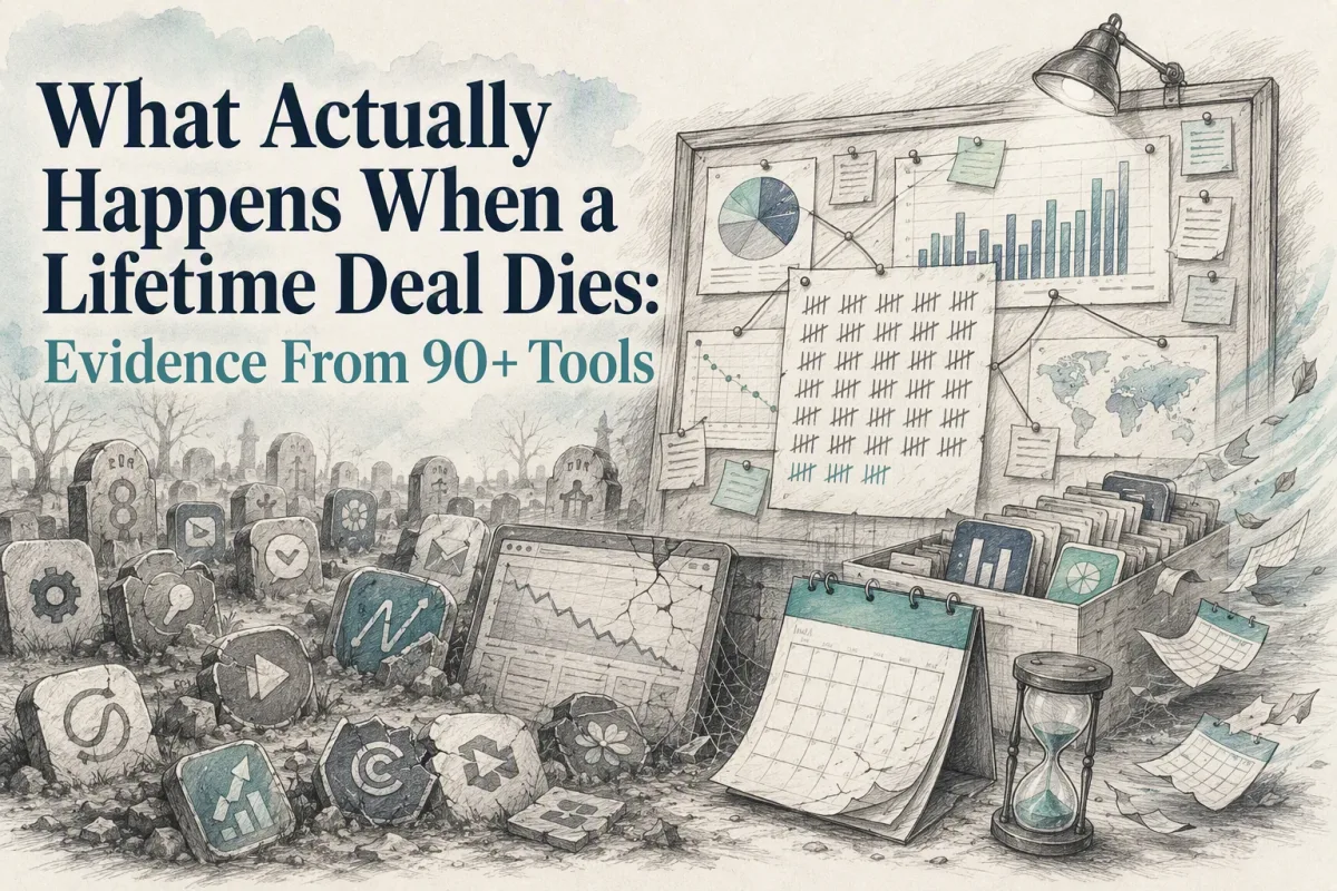 What Actually Happens When a Lifetime Deal Dies: Evidence From 90+ Tools