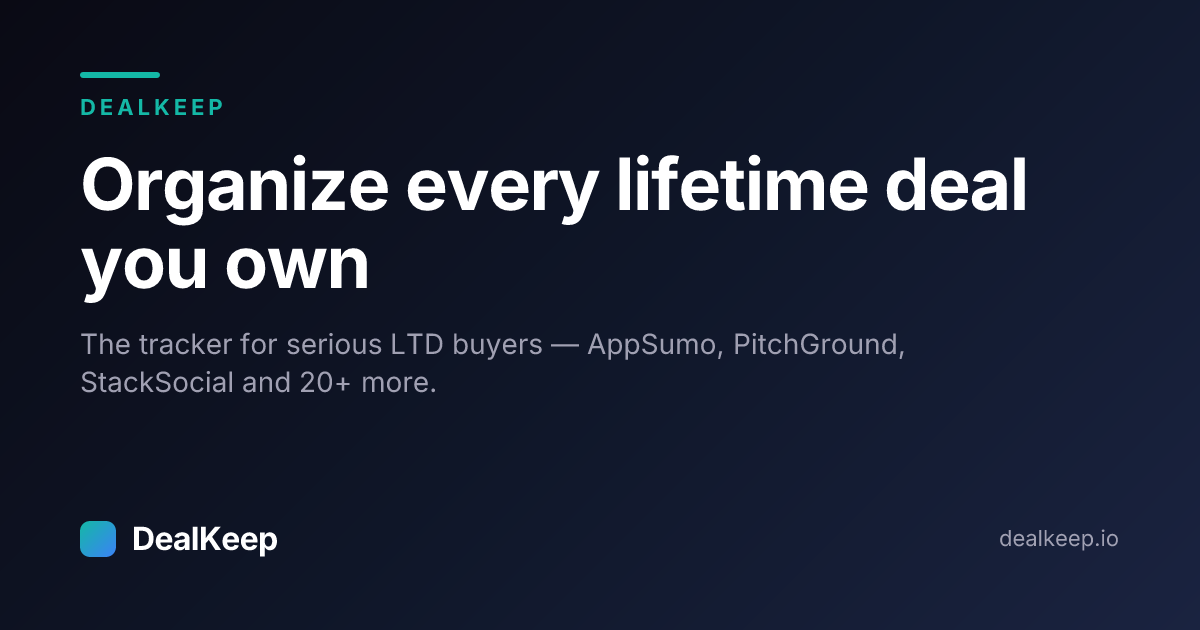 DealKeep Coupons and Promo Code